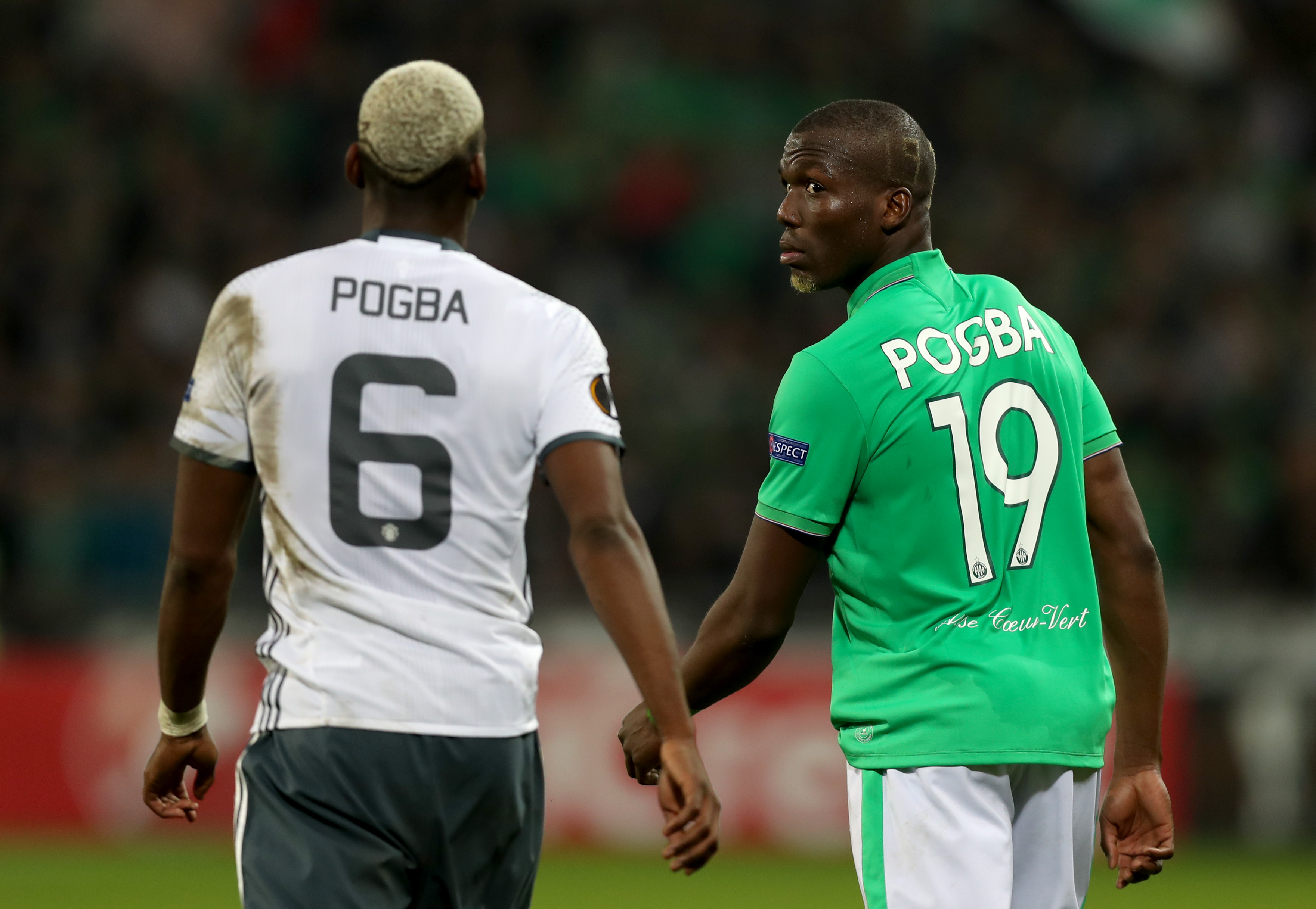Paul e Florentin Pogba, Manchester United e St. Etienne