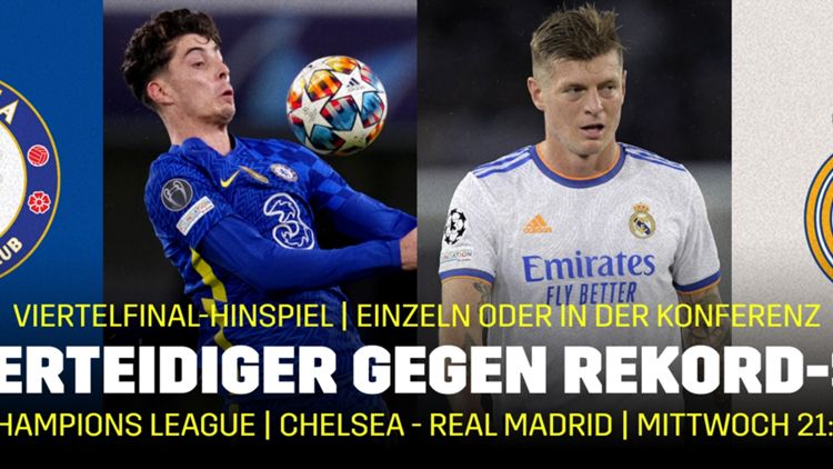 FC Chelsea Real Madrid DAZN Banner Champions League