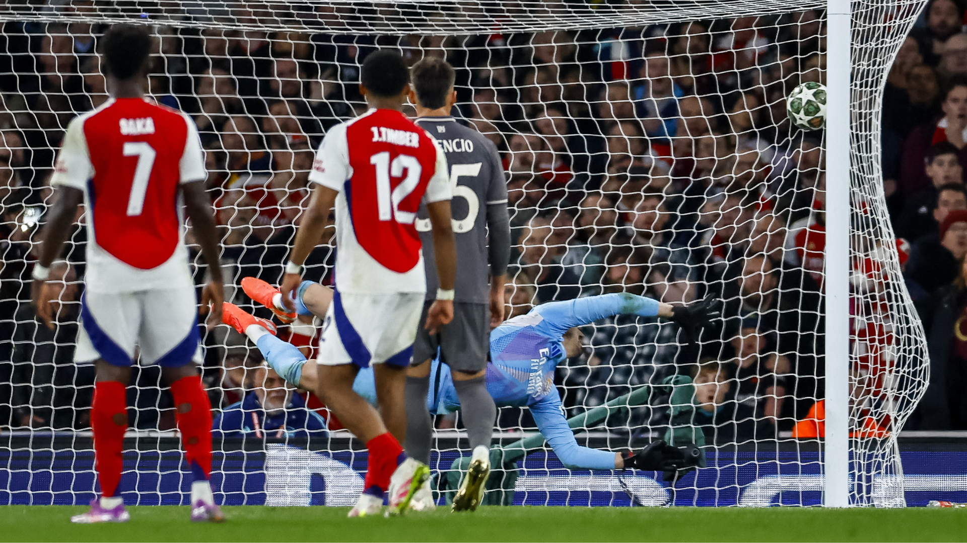Courtois, Arsenal vs Real Madrid, Champions League 2024/25