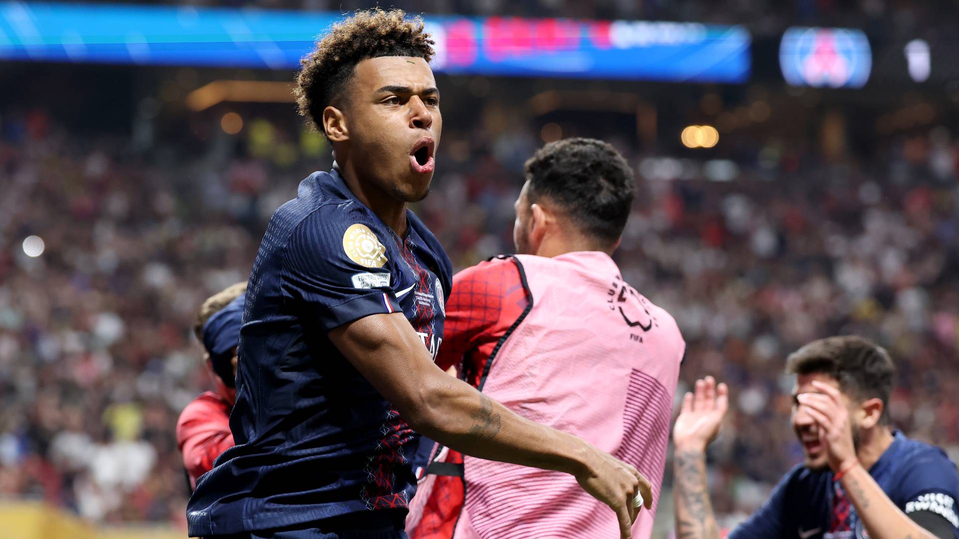 Doue celebrates goal vs Bayern_05072025