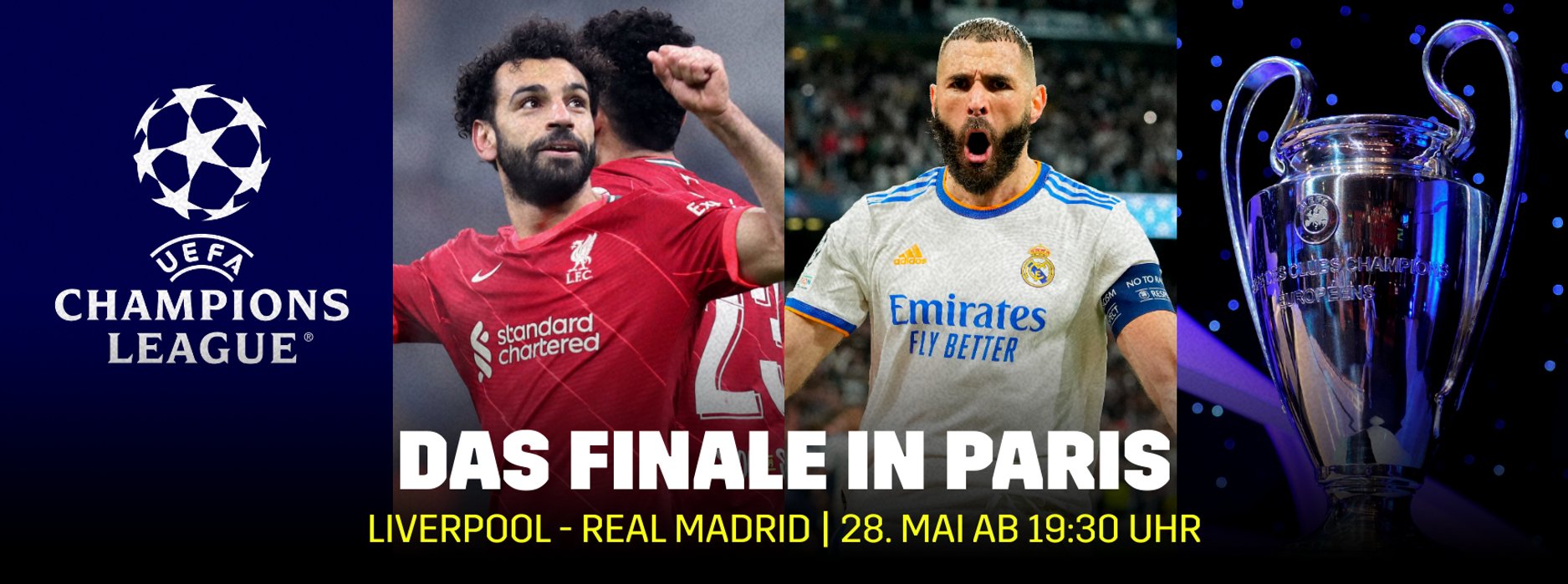 Champions League Finale Liverpool Real Madrid DAZN Banner