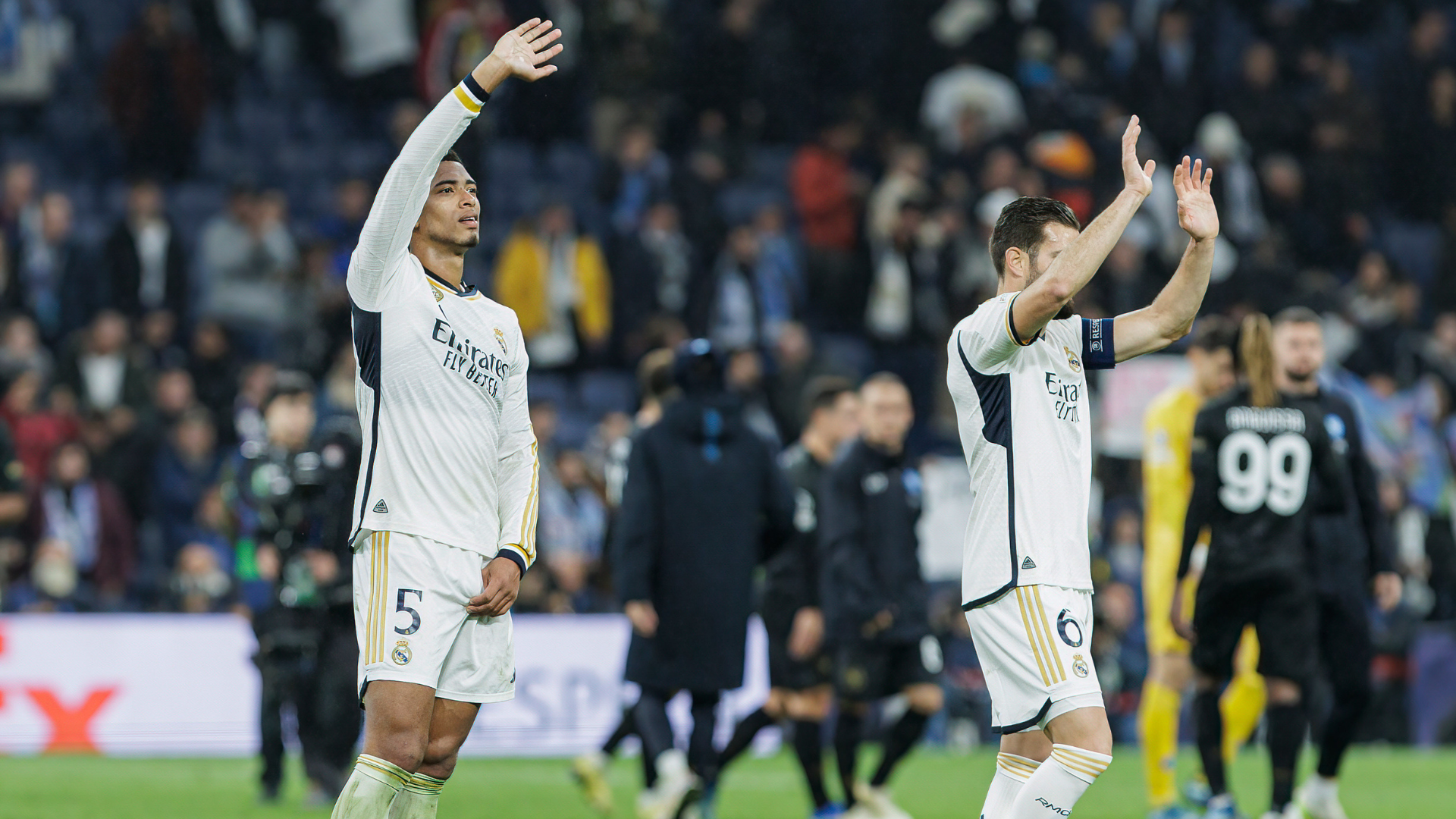 Nacho Fernández y Jude Bellingham