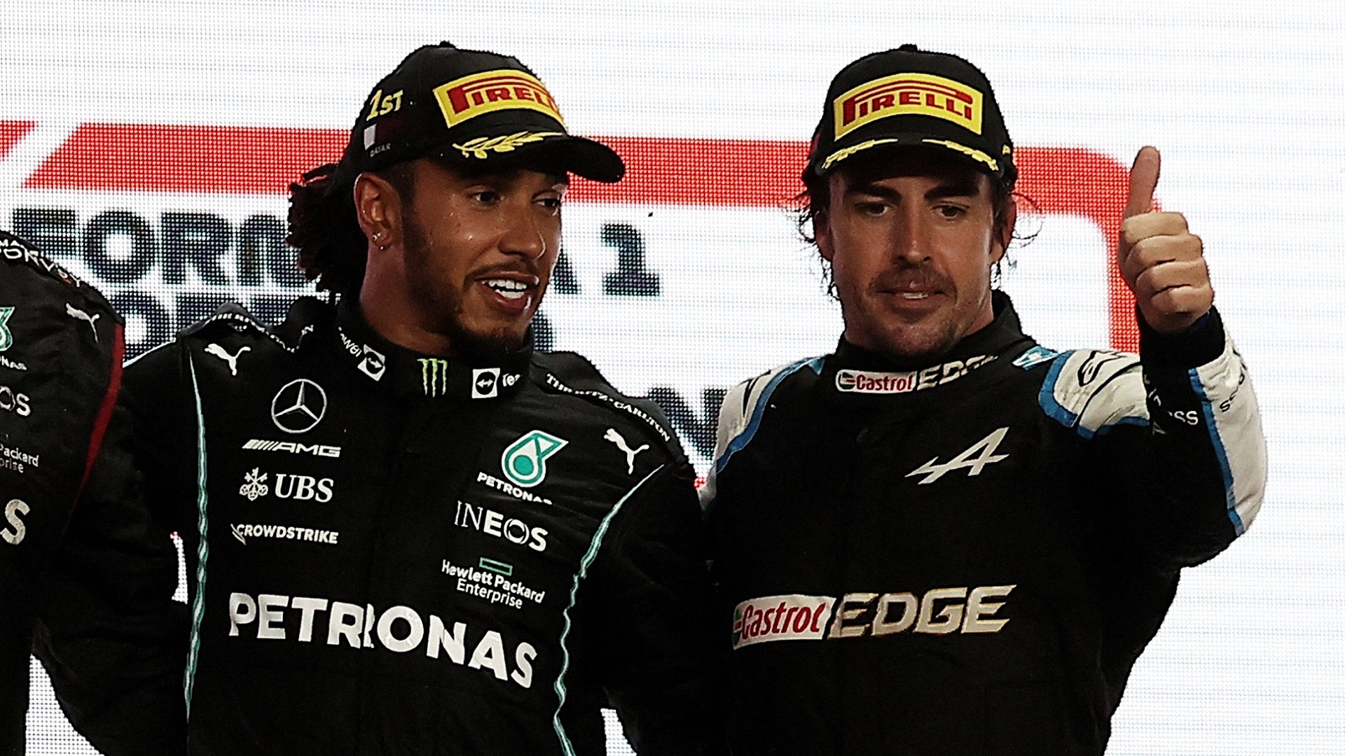 2022-05-01 2021 Qatar Alonso Hamilton F1 Formula 1