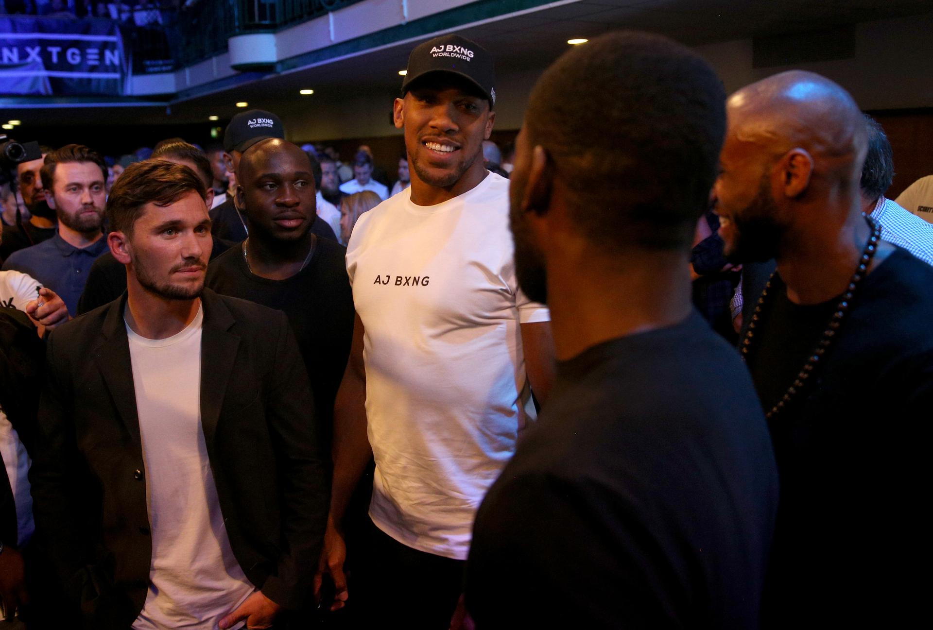 Anthony Joshua in attendance at York Hall