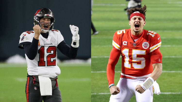 Tom Brady Patrick Mahomes NFL 24012021
