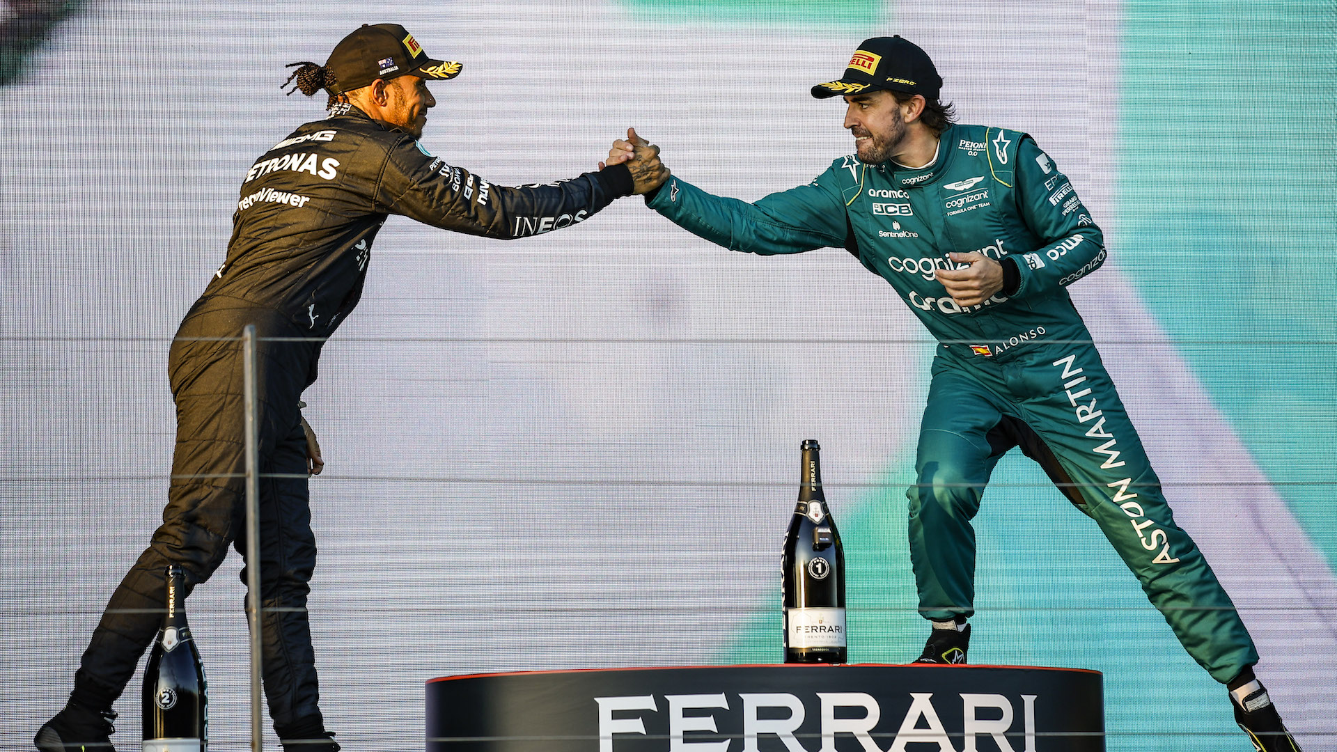 Lewis Hamilton, Mercedes, Fernando Alonso, Aston Martin, F1