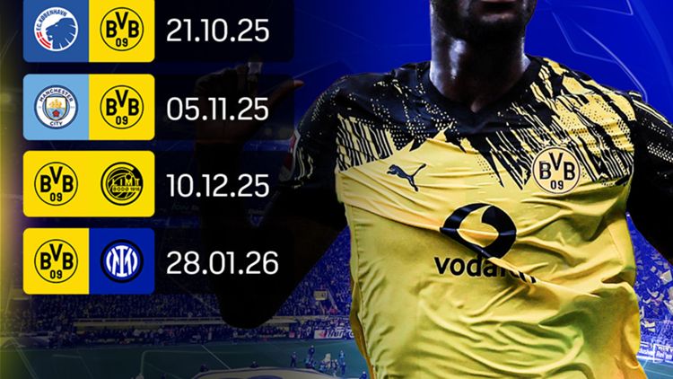 BVB Borussia Dortmund UEFA Champions League Ligaphase Spiele