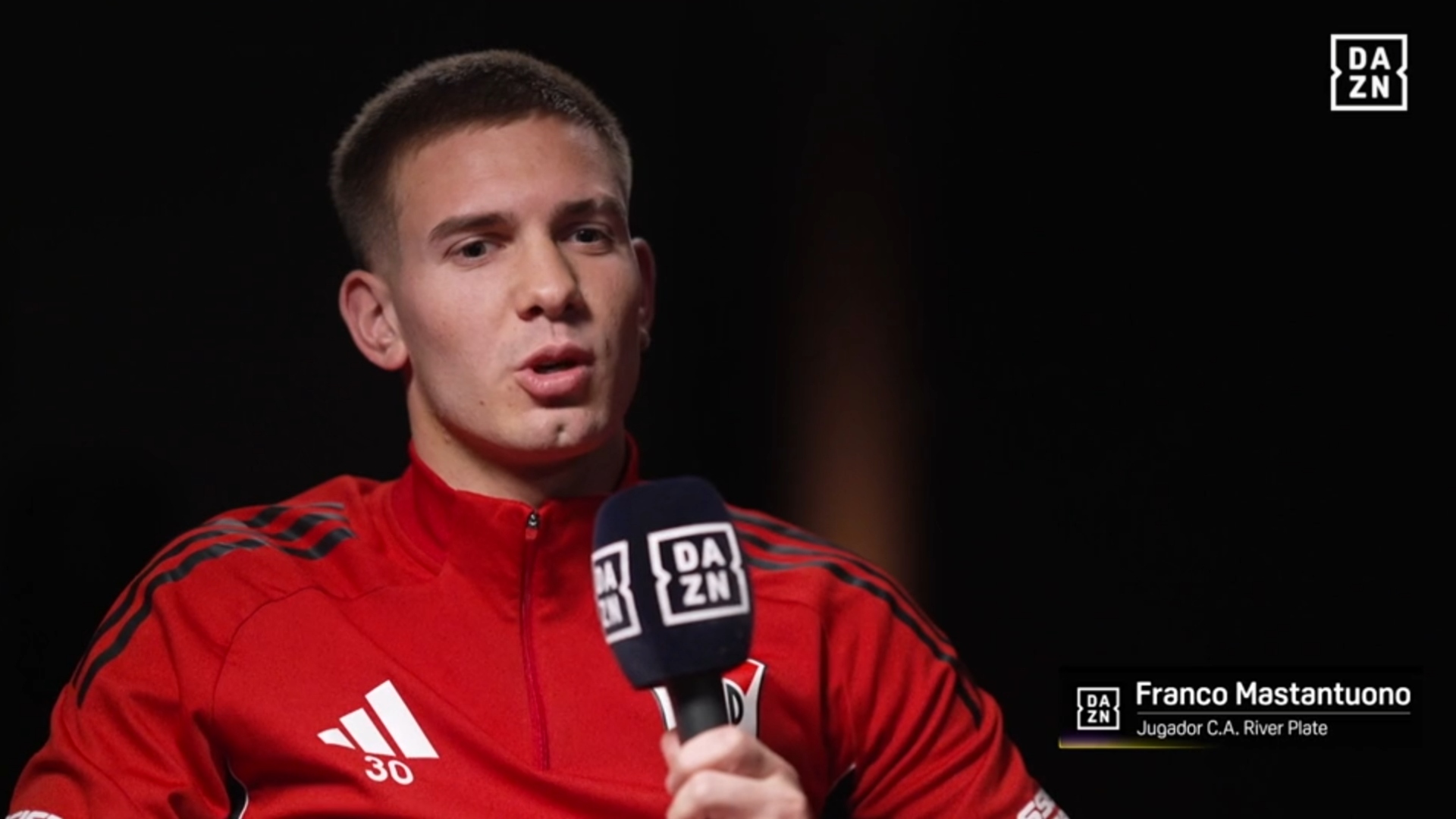 Mastantuono entrevista con DAZN