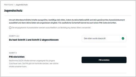 DAZN Altersnachweis How to 3