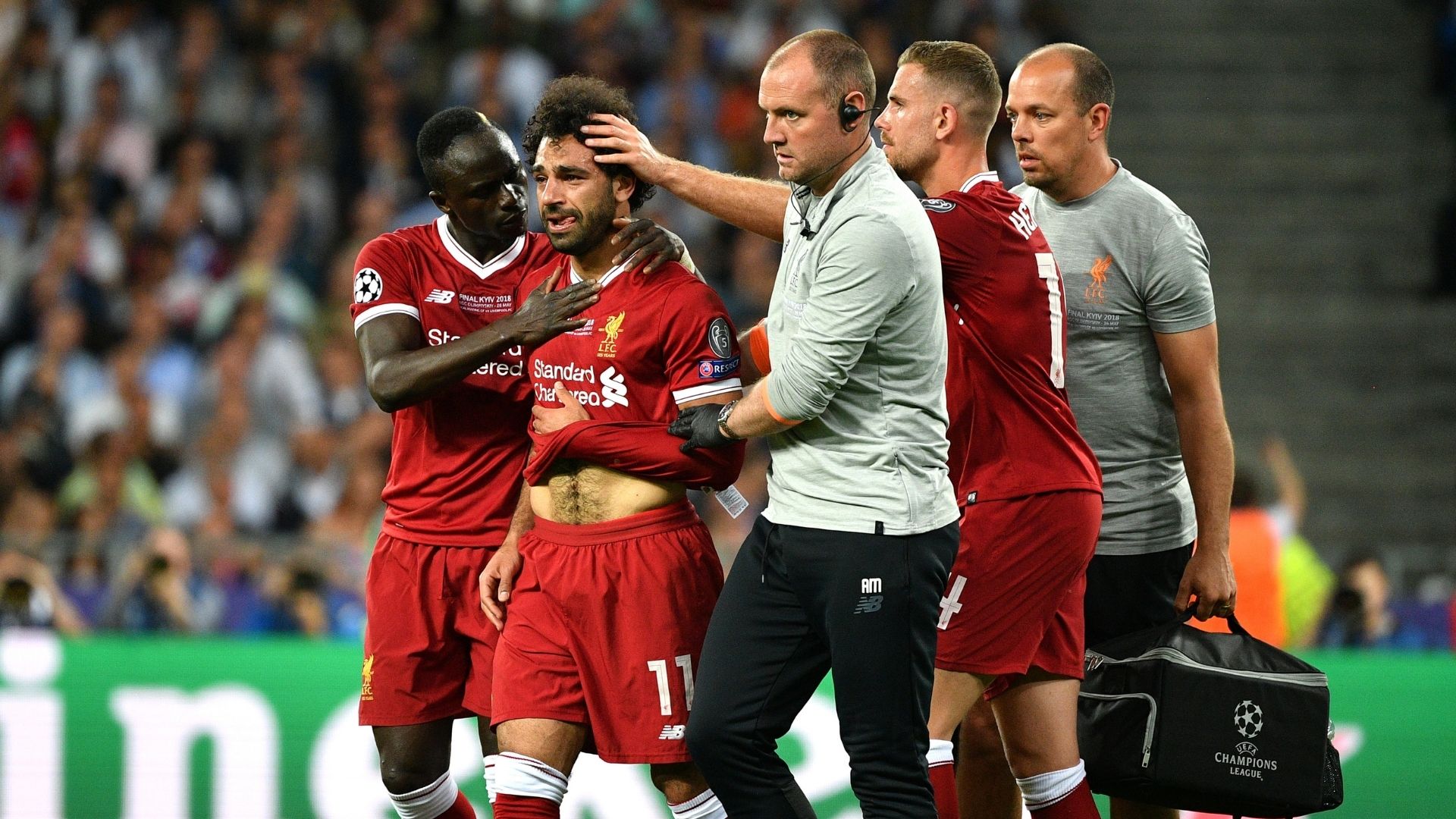 Salah, infortunio contro il Real Madrid