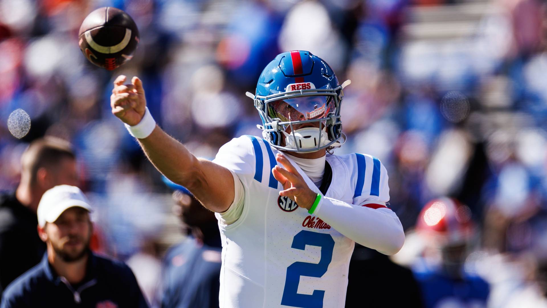 Jaxson Dart of the Mississippi Rebels