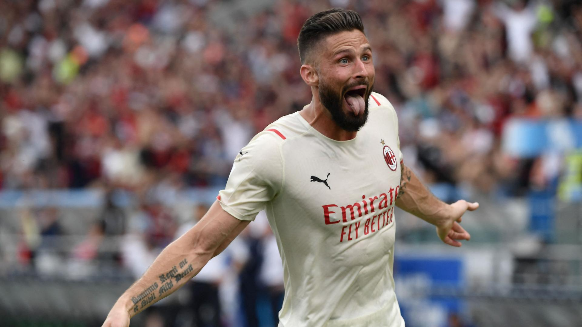 Olivier Giroud, attaccante Milan, DAZN Italia
