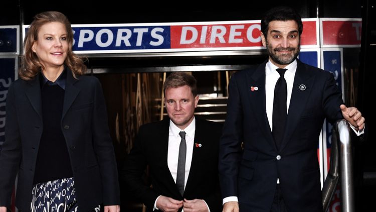 2021-11-10-Newcastle-Eddie Howe-Amanda Staveley and Mehrdad Ghodoussi