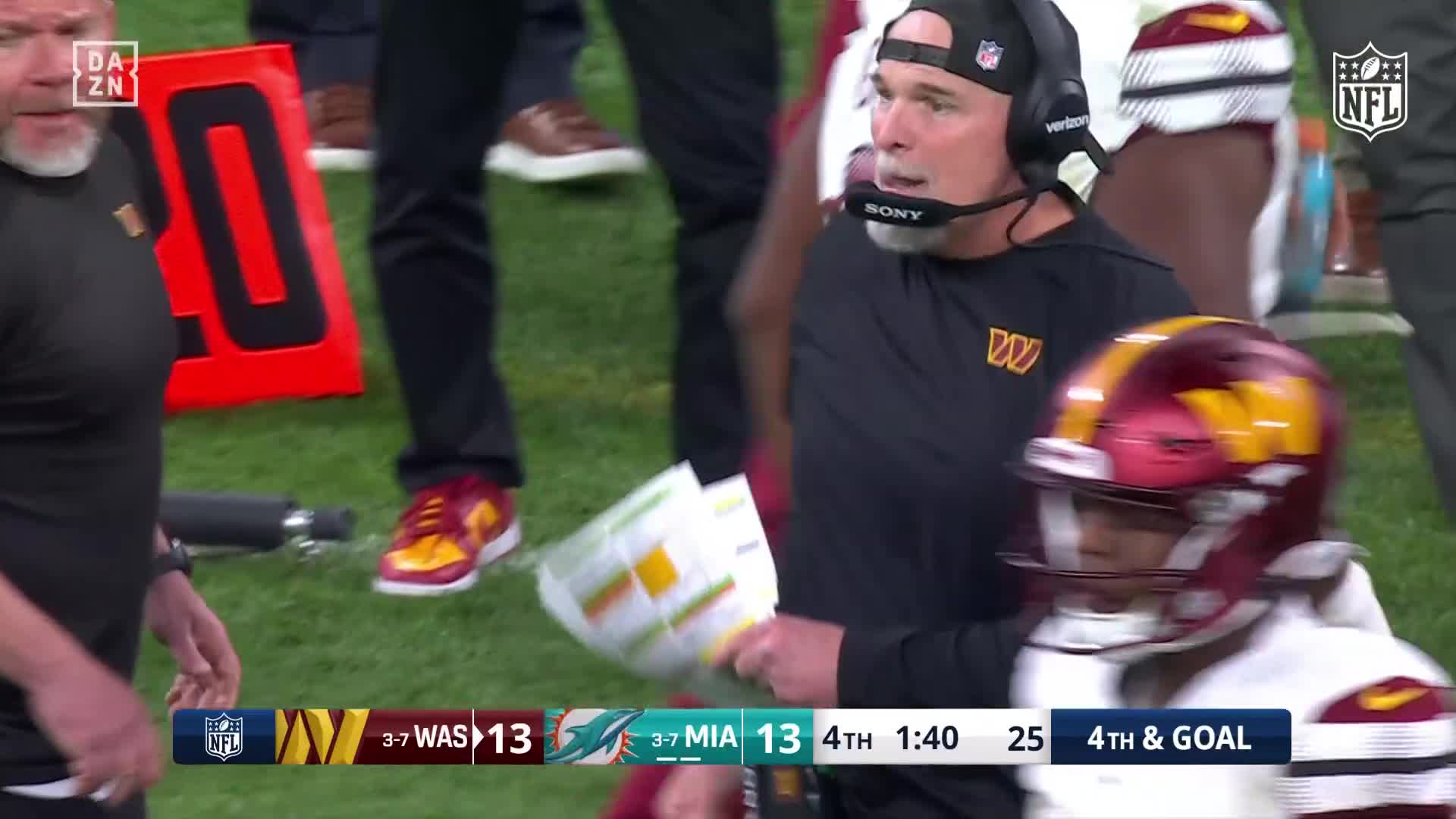 Dan Quinn, NFL Game Madrid 2025, Miami Dolphins vs Washington Commanders