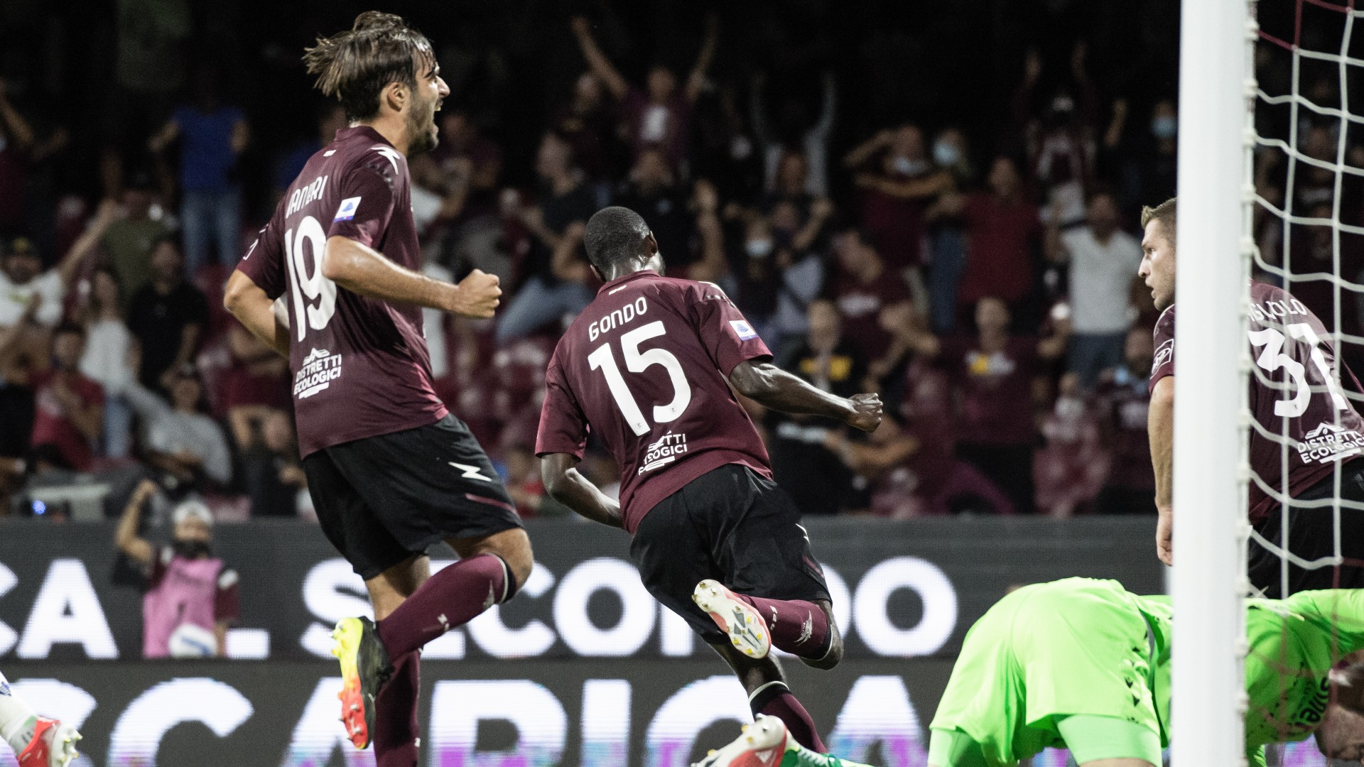 Serie A TIM 2021-2022, 5a giornata: Cedric Gondo in Salernitana-Verona 2-2
