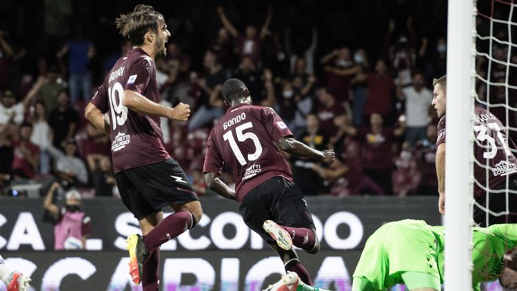 Serie A TIM 2021-2022, 5a giornata: Cedric Gondo in Salernitana-Verona 2-2