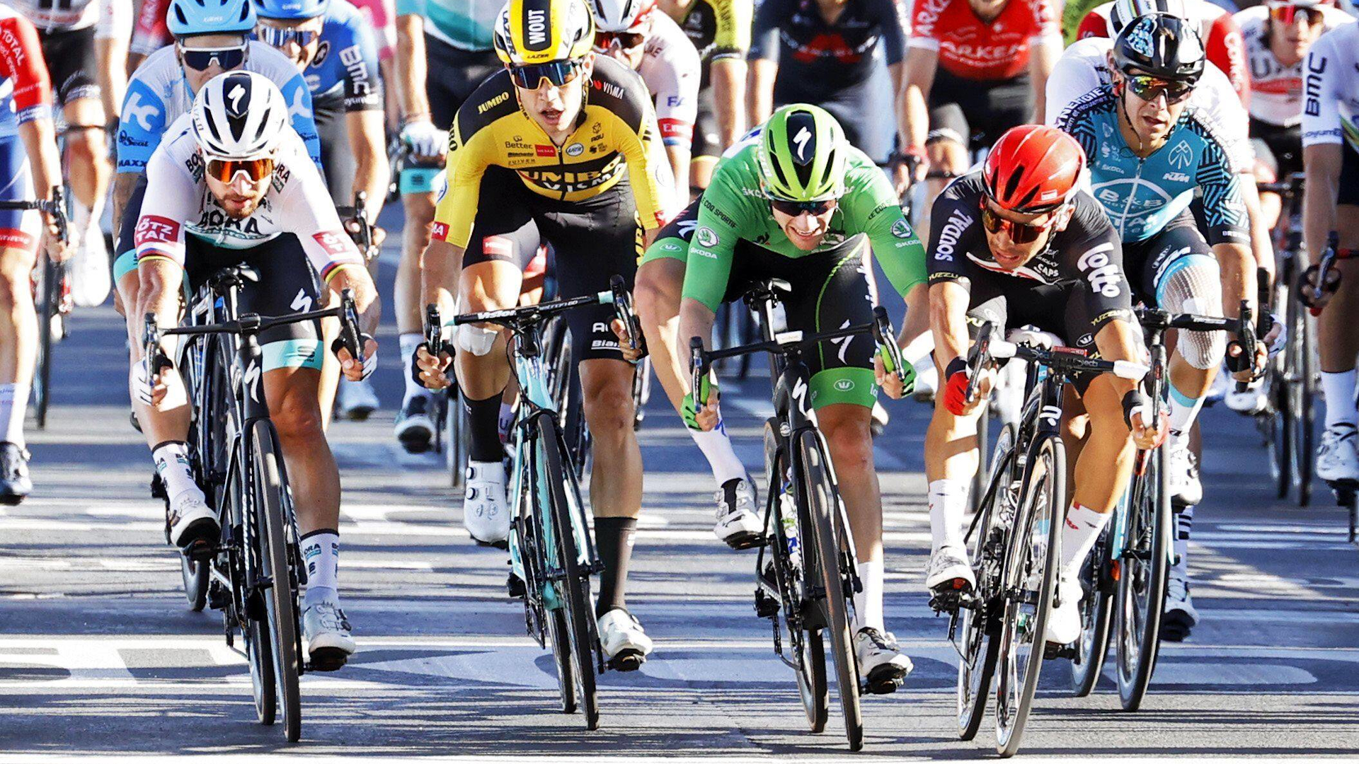 ONLY GERMANY Tour de France Stage 11 Sam Bennett Peter Sagan Wout Van Aert Visma Caleb Ewan Caleb 09092020