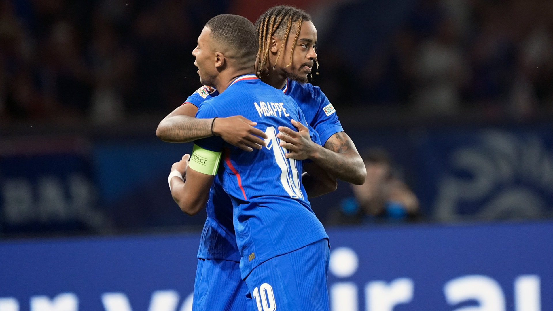 Bradley Barcola Kylian Mbappé Frankreich 06092024