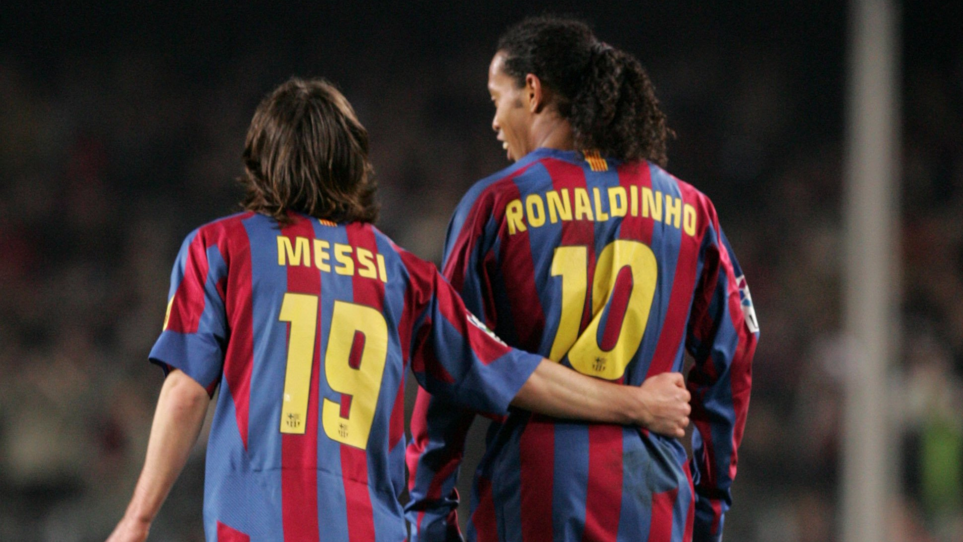 Leo Messi y Ronaldinho, FC Barcelona