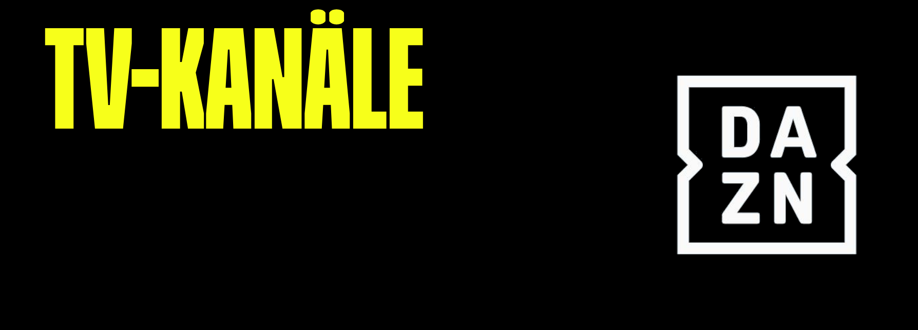 Banner DAZN TV-Kanäle