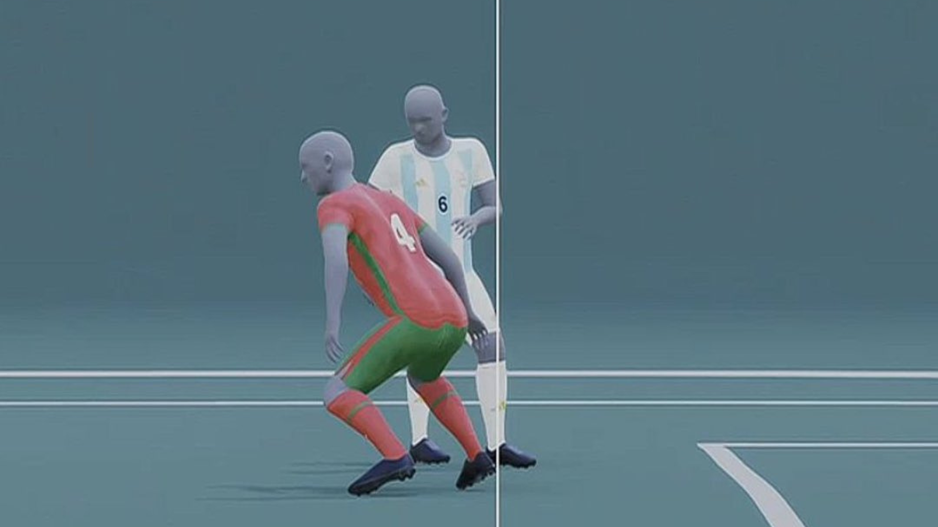 Fuera de juego, Argentina vs Marruecos