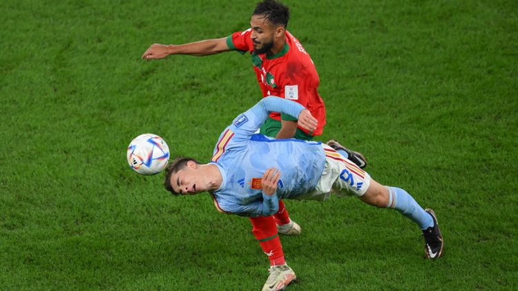 Pablo Gavi, España - Marruecos, 2022 Mundial, World Cup Qatar