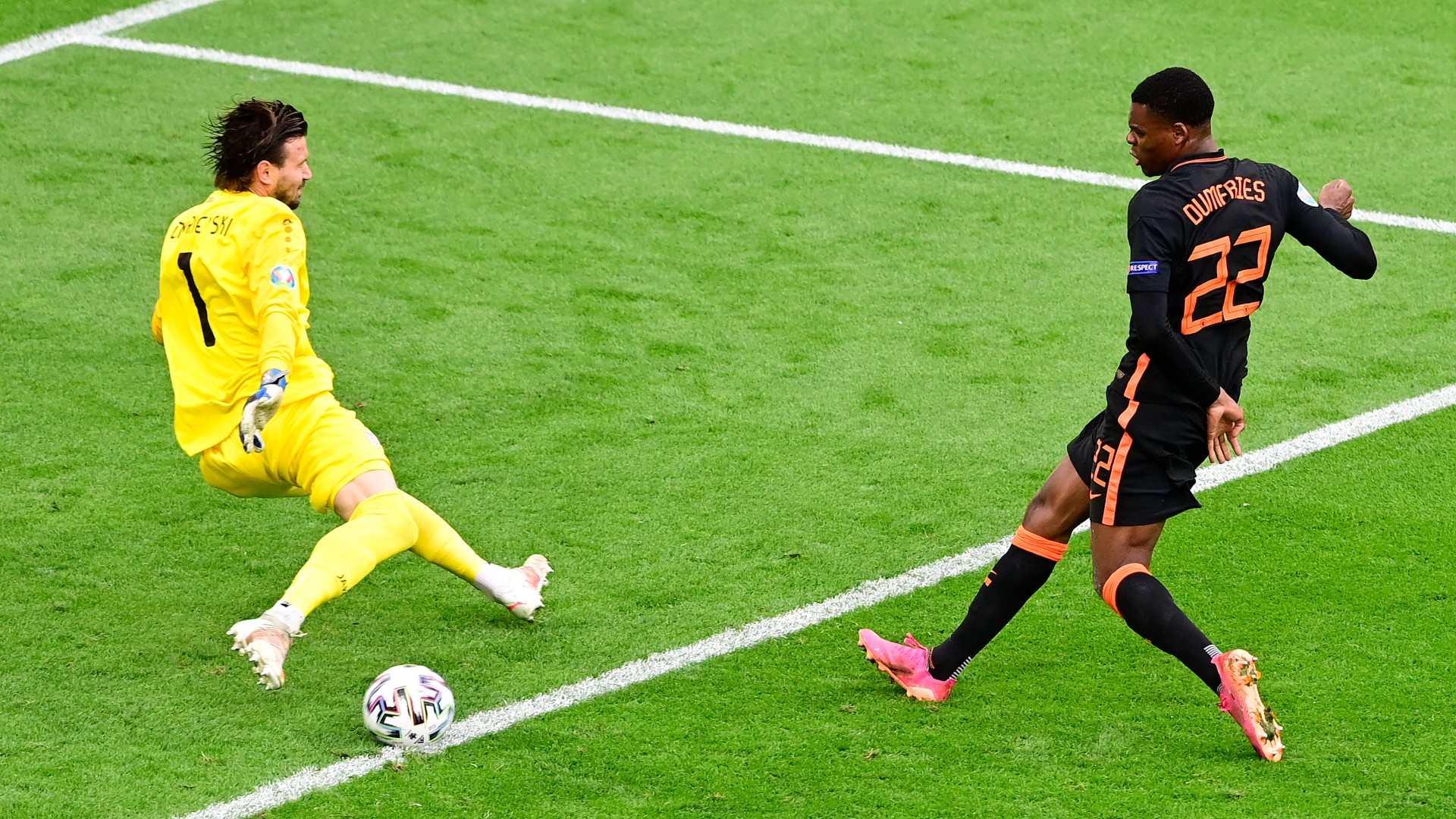 Denzel Dumfries Niederlande Nordmazedonien EURO2020 21062021