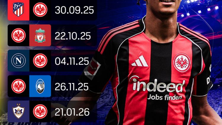 Eintracht Frankfurt UEFA Champions League Ligaphase Spiele