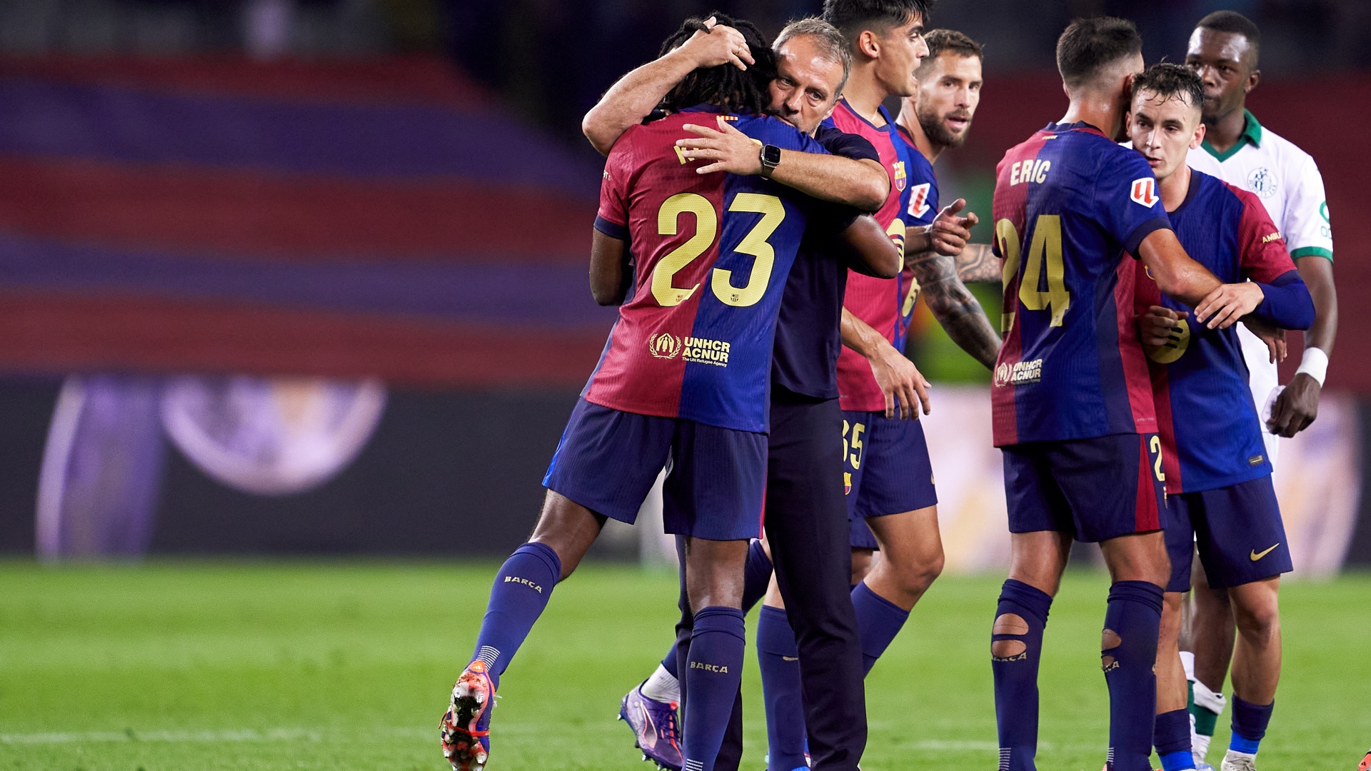 FC Barcelona Hansi Flick Jules Kounde 25092024