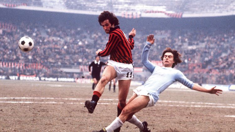 Stefano Chodi e Lionello Manfredonia durante Milan-Lazio