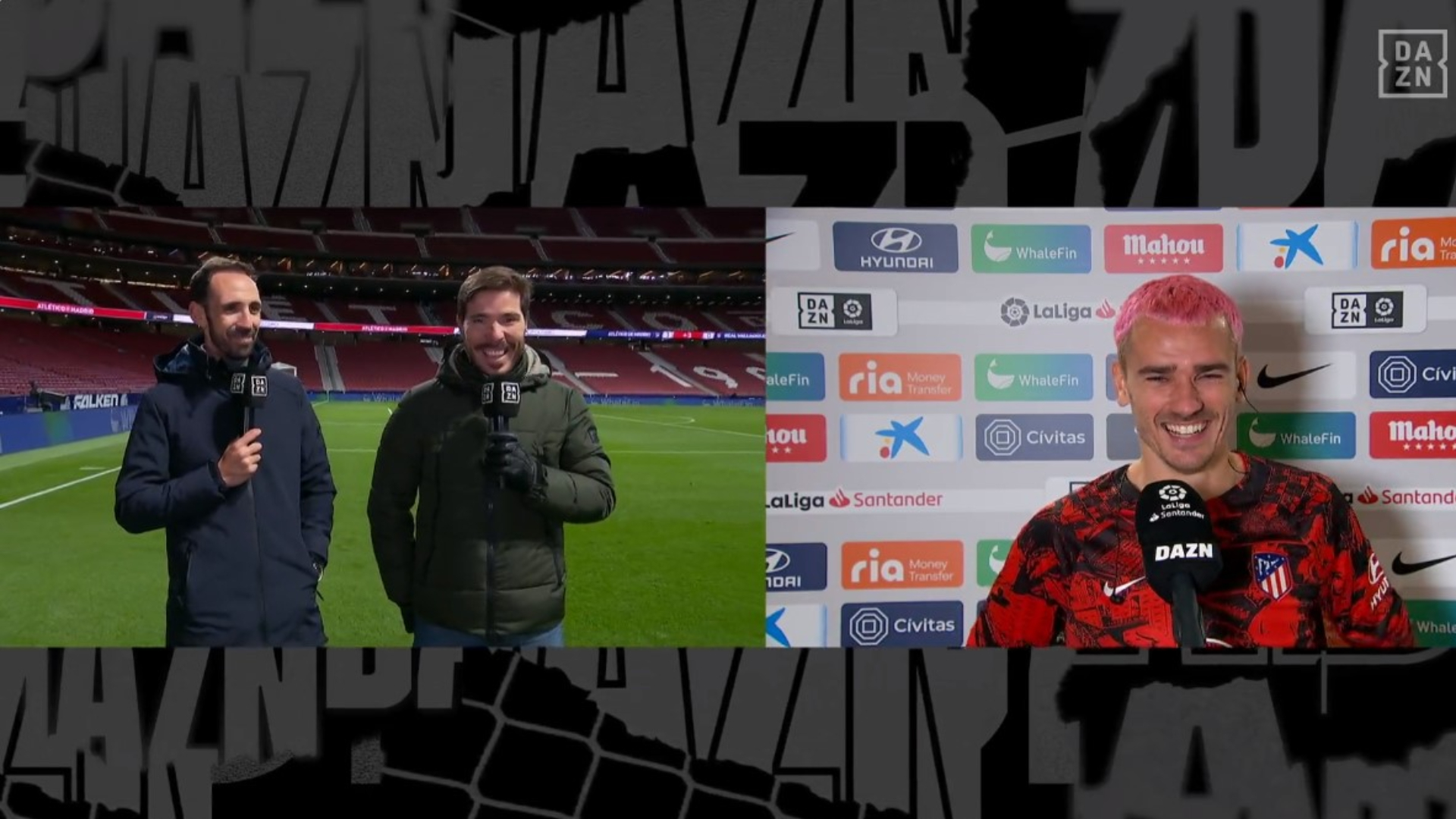 Juanfran Torres, Antoine Griezmann, Atlético de Madrid, DAZN