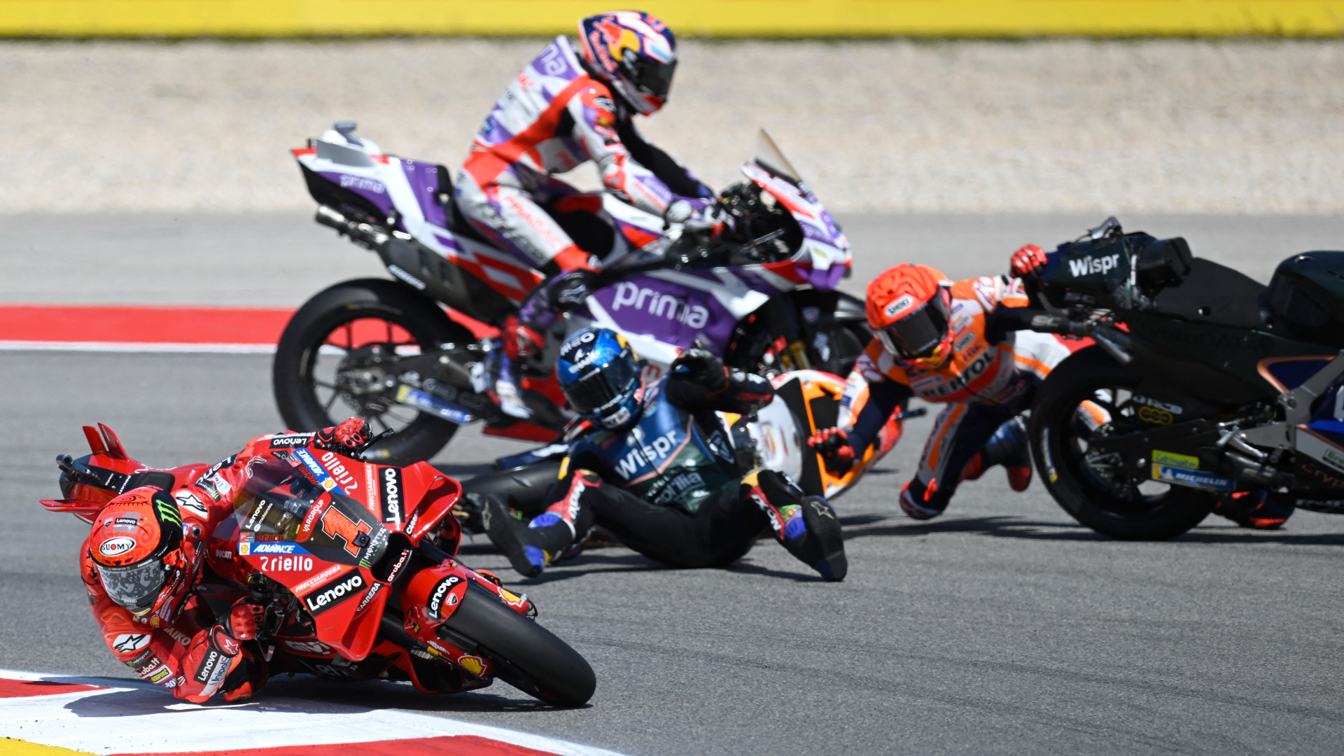 Marc Márquez, Jorge Martín, Miguel Oliveira, GP Portugal, Portimao, 26 marzo 2023, MotoGP