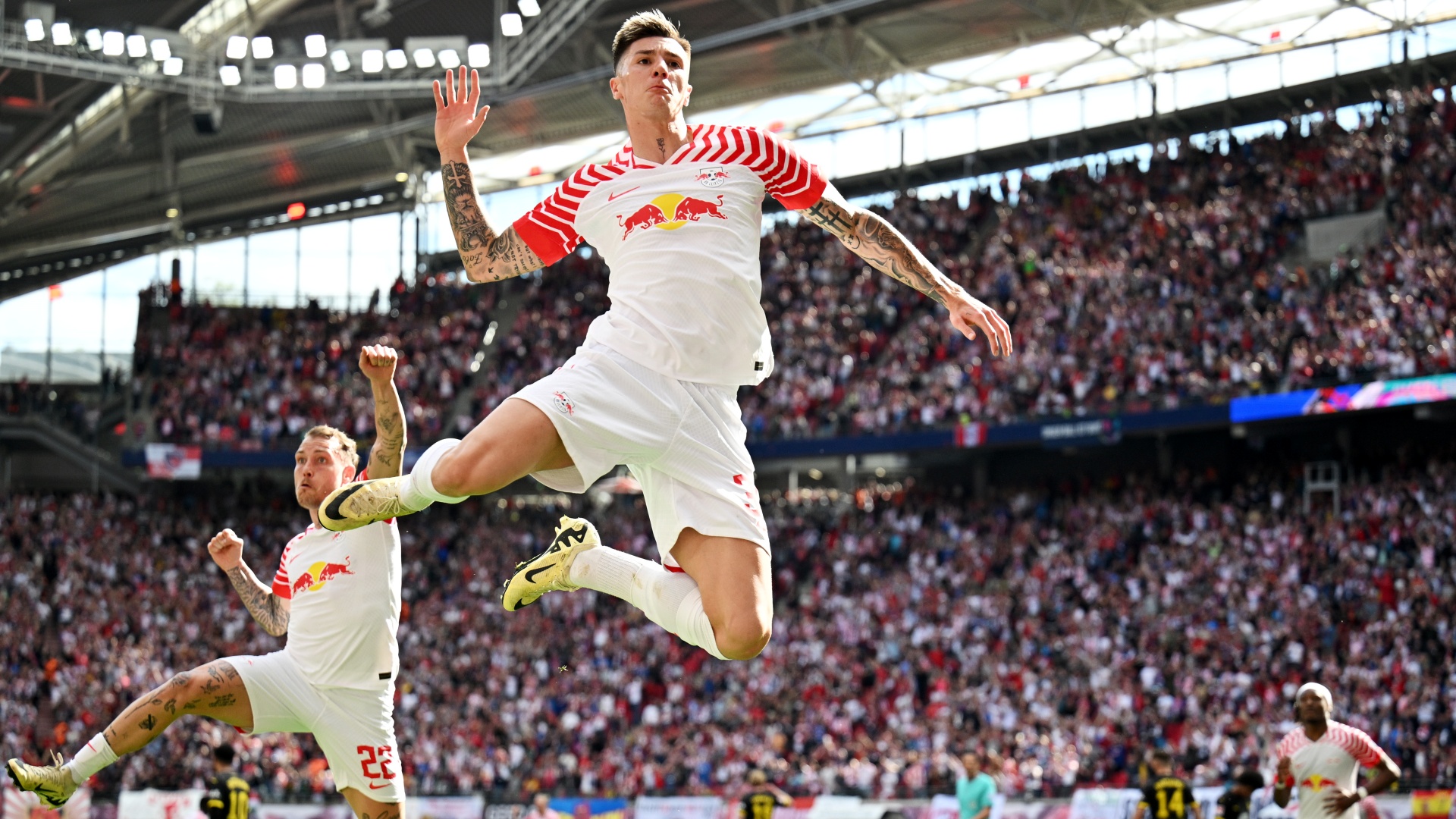 Benjamin Sesko RB Leipzig Bundesliga David Raum