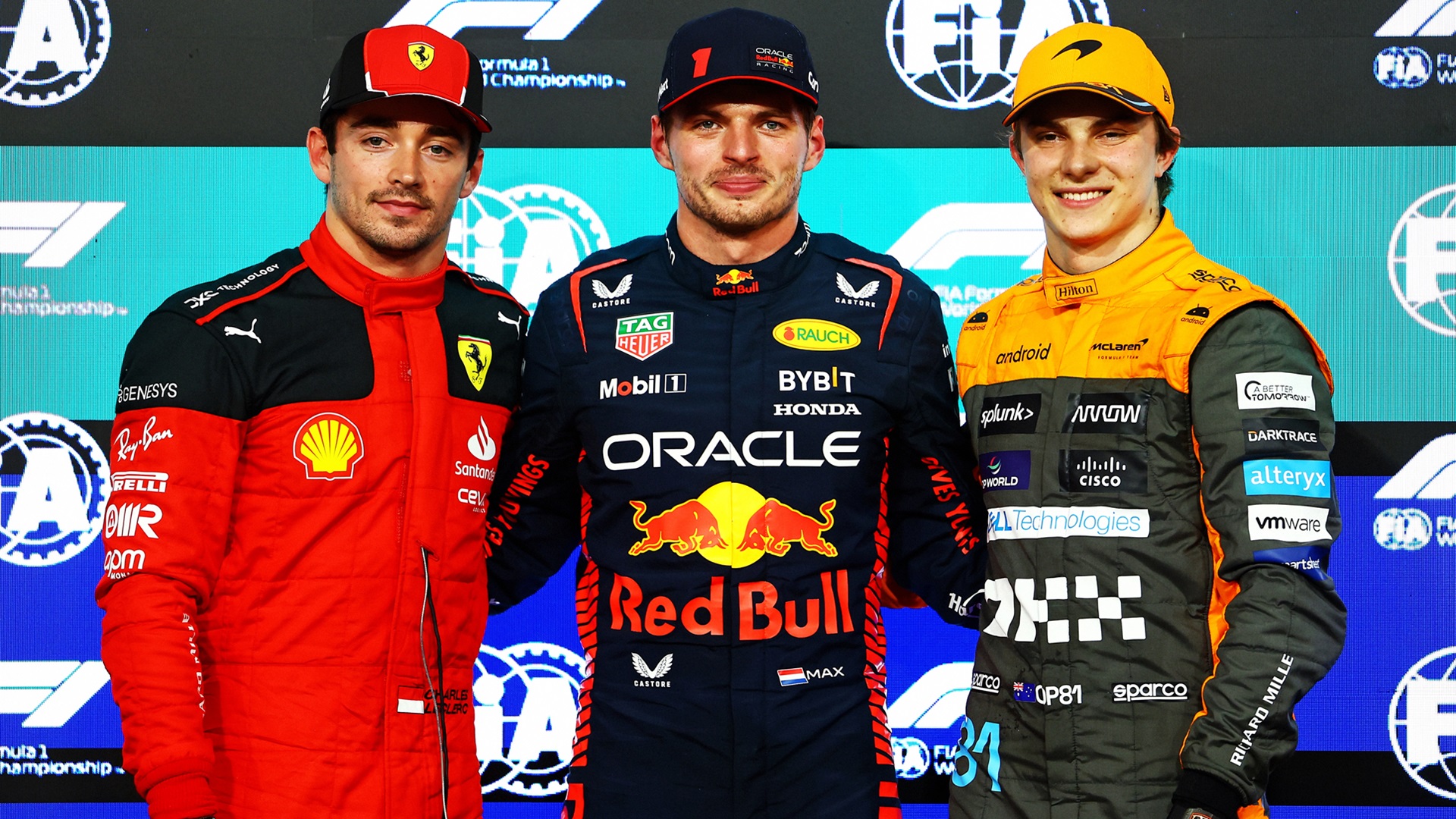 2023-11-25 Verstappen Leclerc Piastri F1 Formula 1