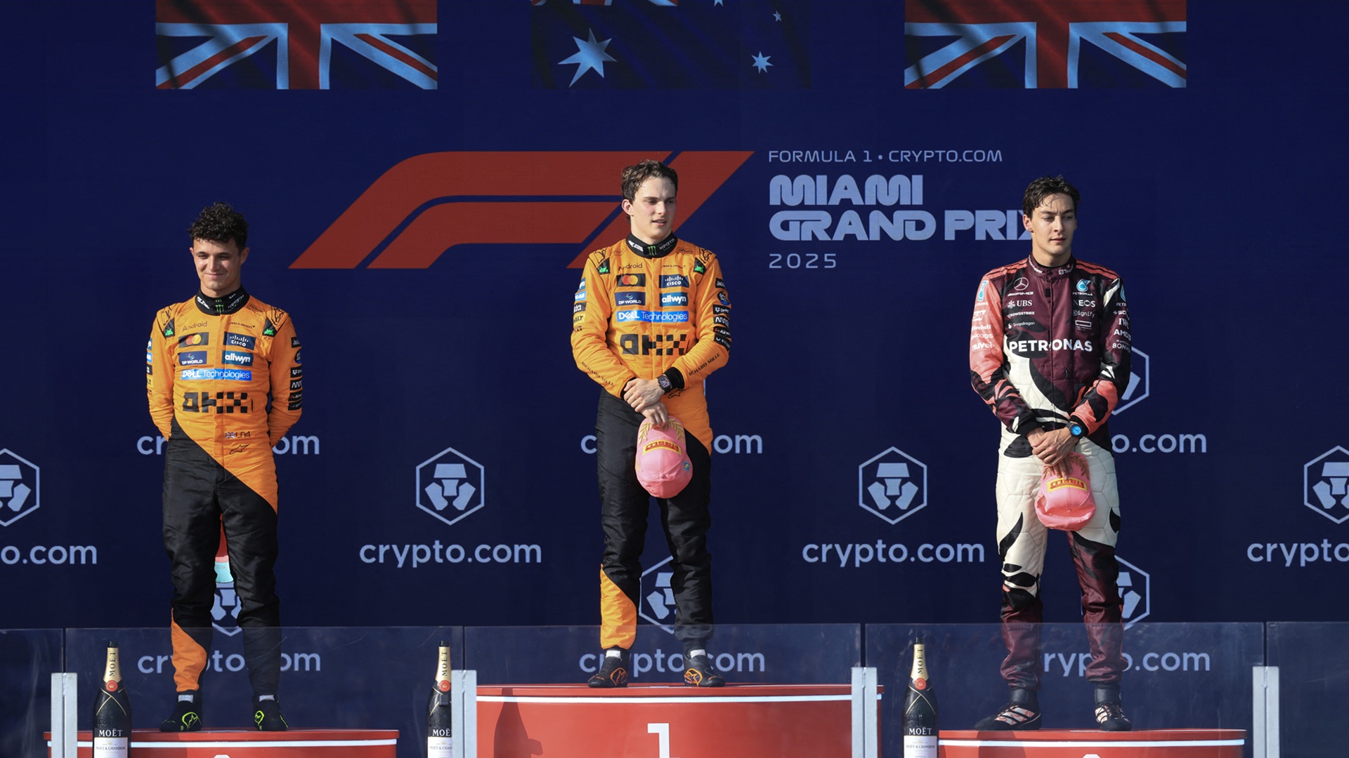 2025-05-04 Piastri Norris Russell F1 Formula 1