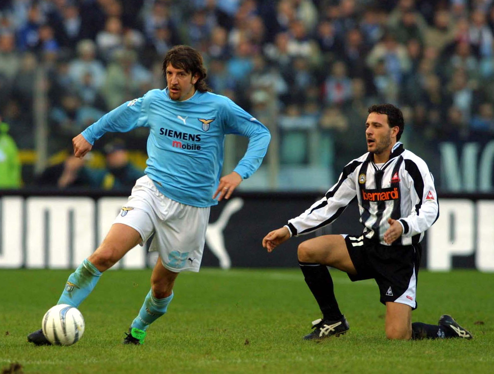Paolo Negro in azione con la maglia della Lazio