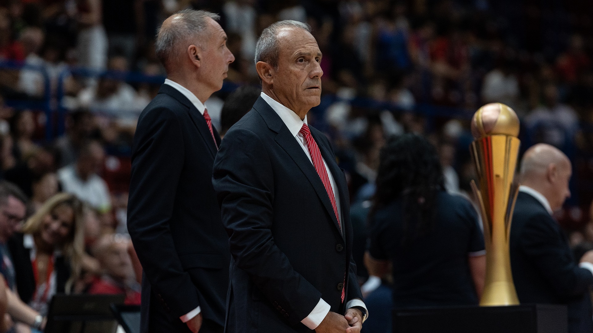 Ettore Messina in Olimpia-Treviso, Serie A di basket 2023-24