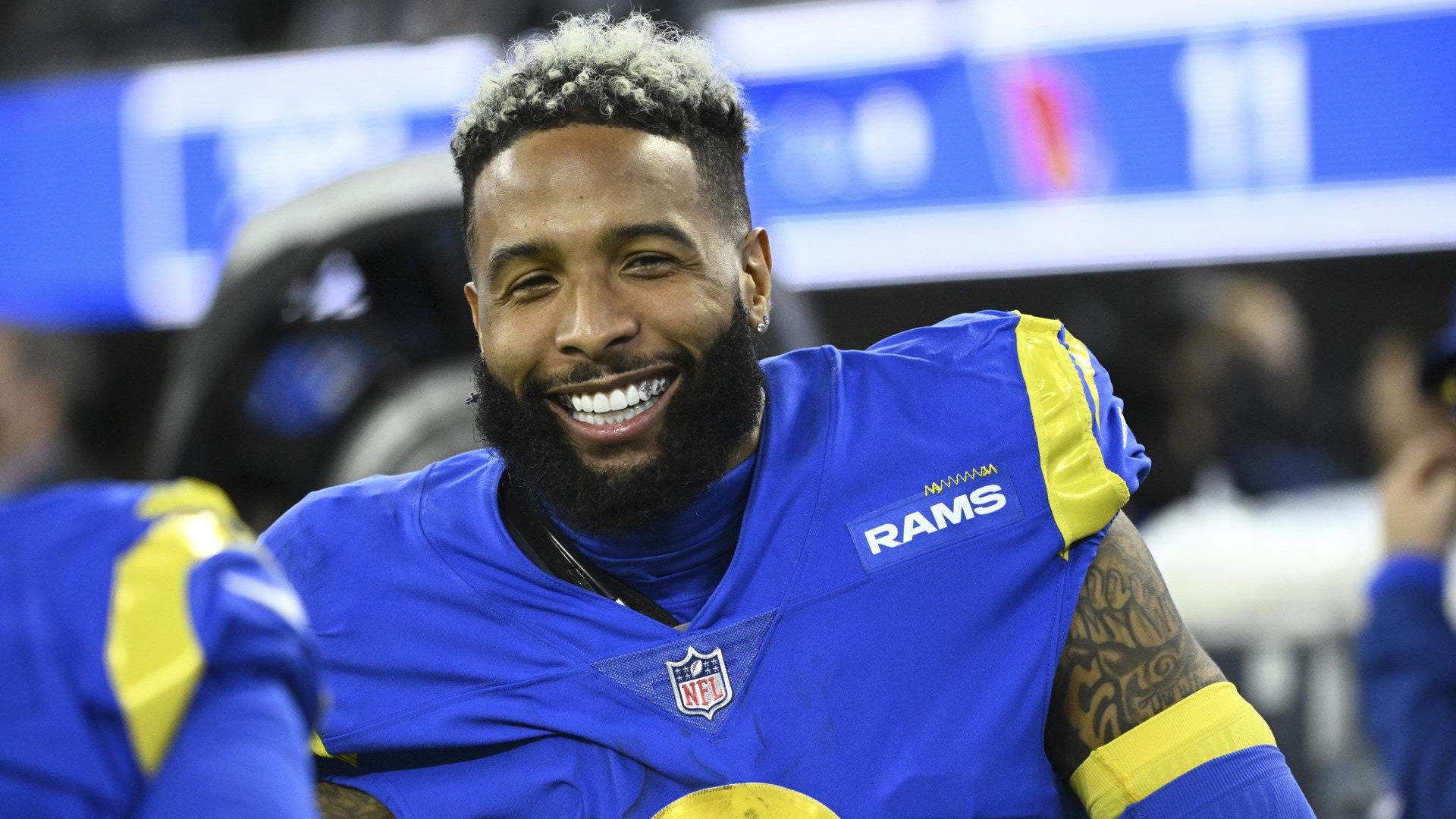 Odell Beckham Jr, giocatore dei LA Rams in NFL