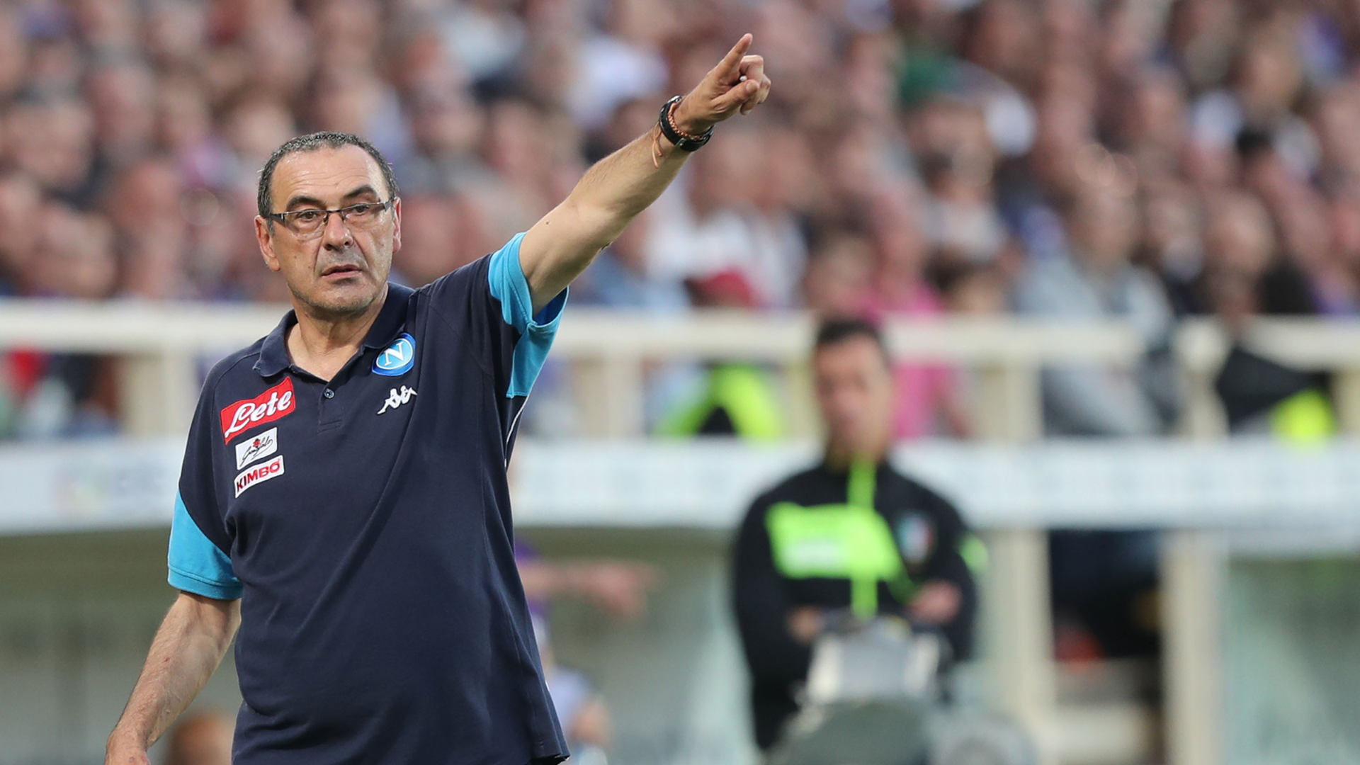 Sarri da allenatore del Napoli