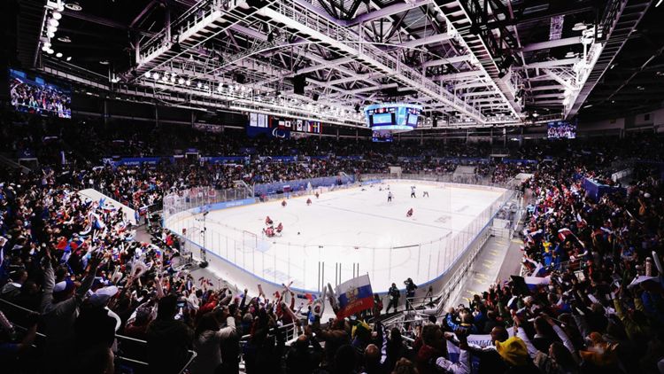 La pista per l'hockey su ghiaccio alle Olimpiadi invernali