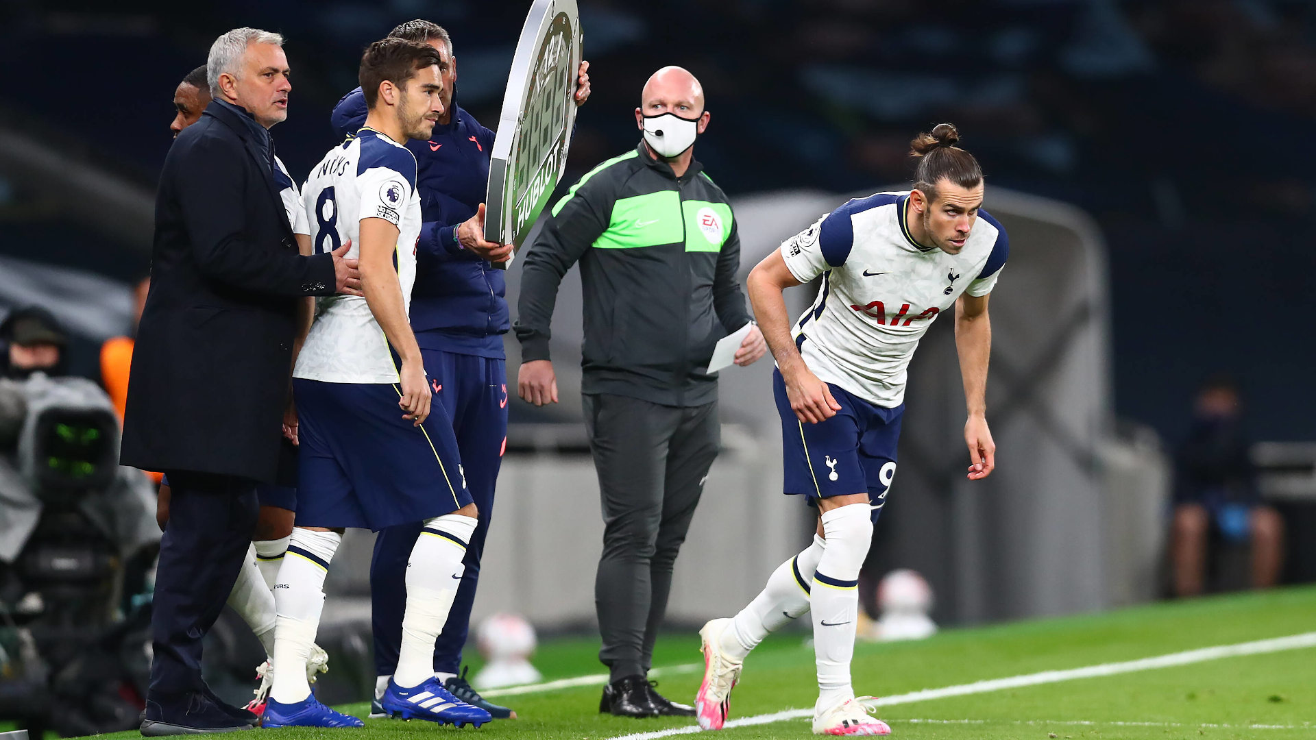 ONLY GERMANY Gareth Bale Tottenham Substitution vs West Ham United 181020