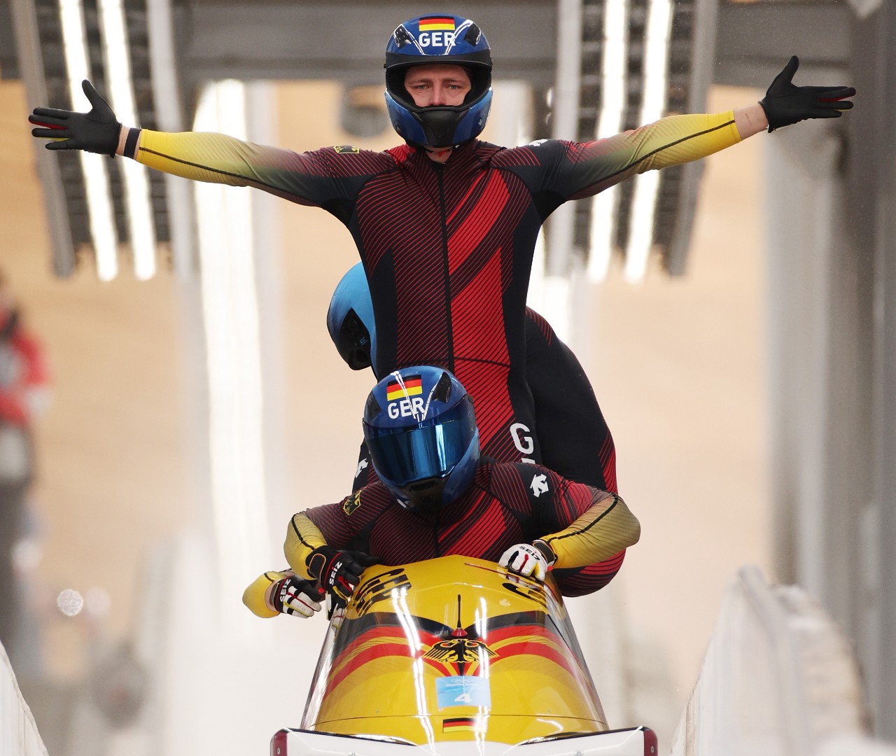 Pechino 2022, Francesco Friedrich vincitore del Bob a due e quattro Germania
