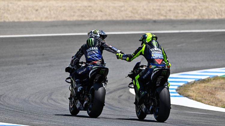 Maverick Vinales & Valentino Rossi_MotoGP Jerez_26072020_ZUMA Wire