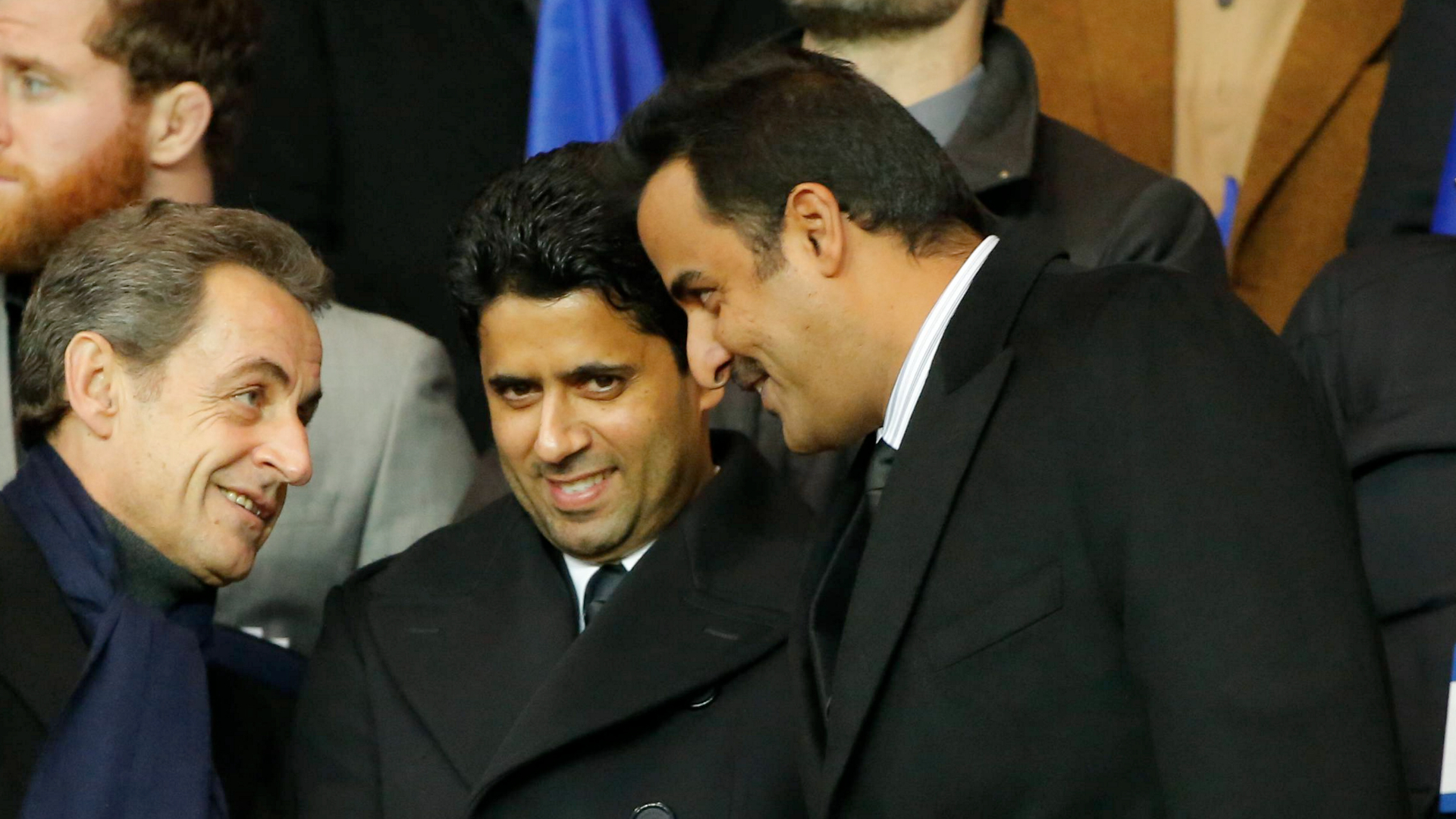Tamim bin Hamad Al Thani, Nasser Al Khelaifi, Nicolas Sarkozy, PSG
