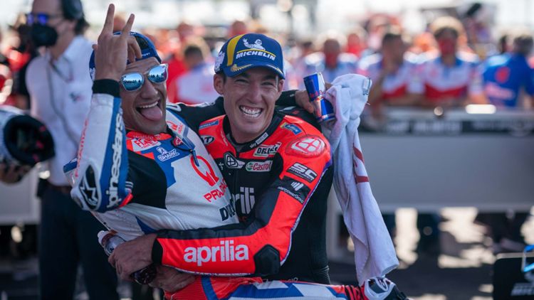 Jorge Martín, Aleix Espargaro, Pramac Racing Team, Aprilia, GP Argentina, Termas de Río Hondo, 3 abril 2022