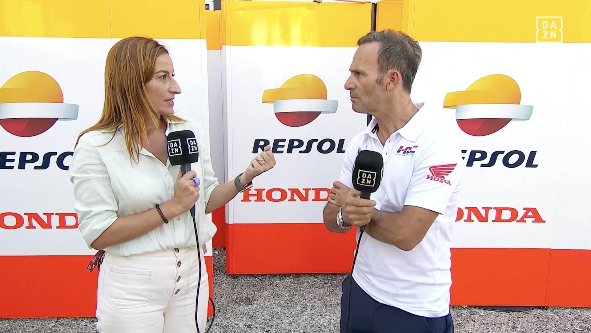 Izaskun Ruiz, Alberto Puig, MotoGP