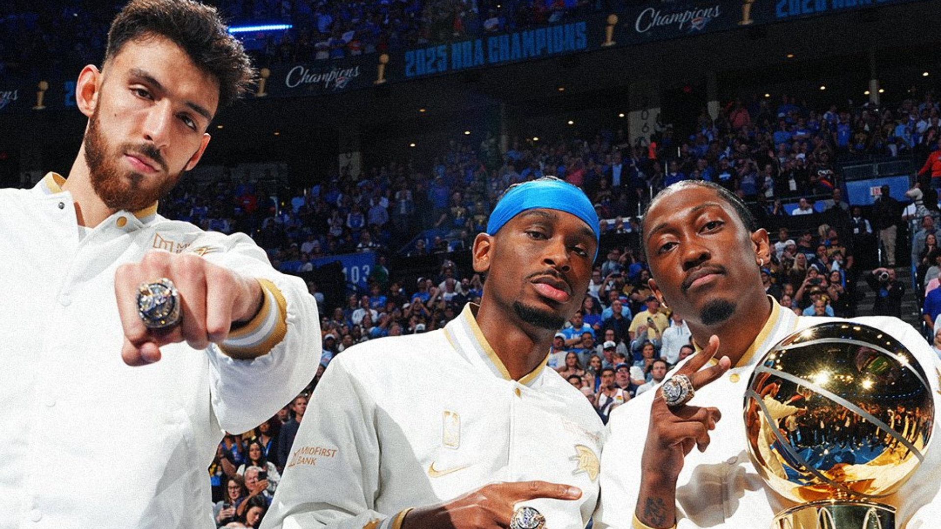 Chet Holgrem, Shai Gilgeous-Alexander, Jalen Williams, Oklahoma City Thunder