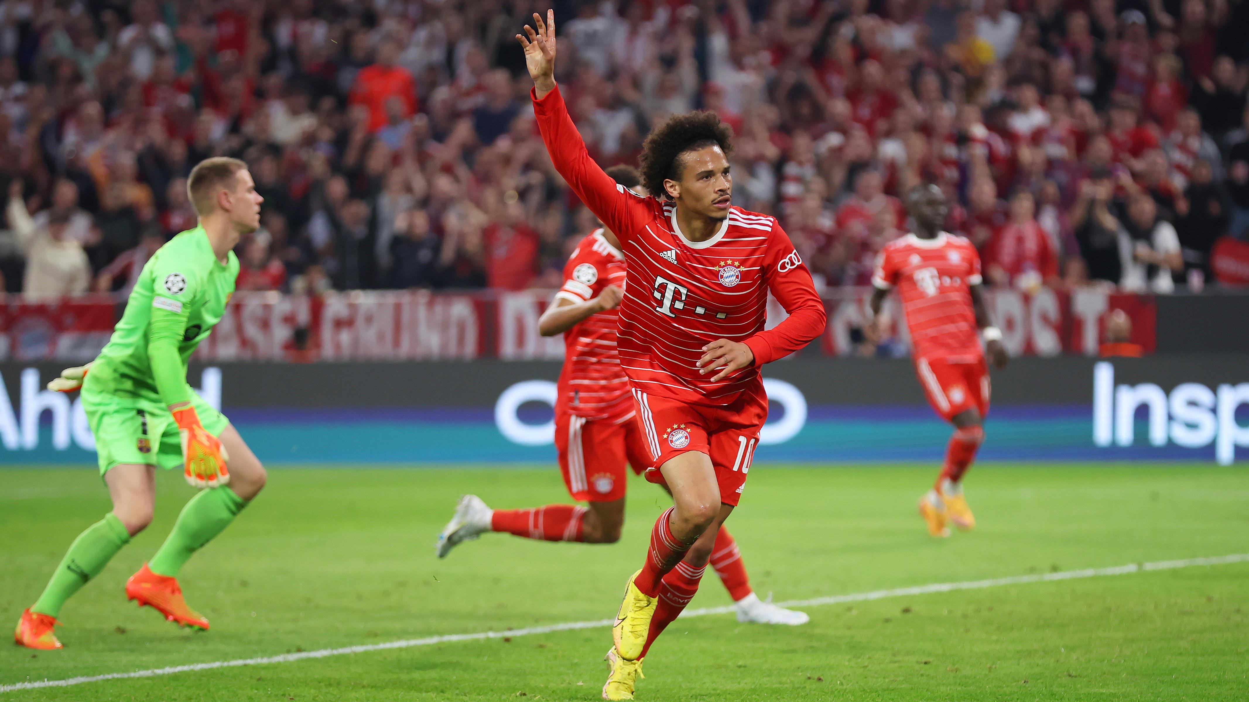 Leroy Sane FC Bayern München FC Barcelona Champions League 13092022