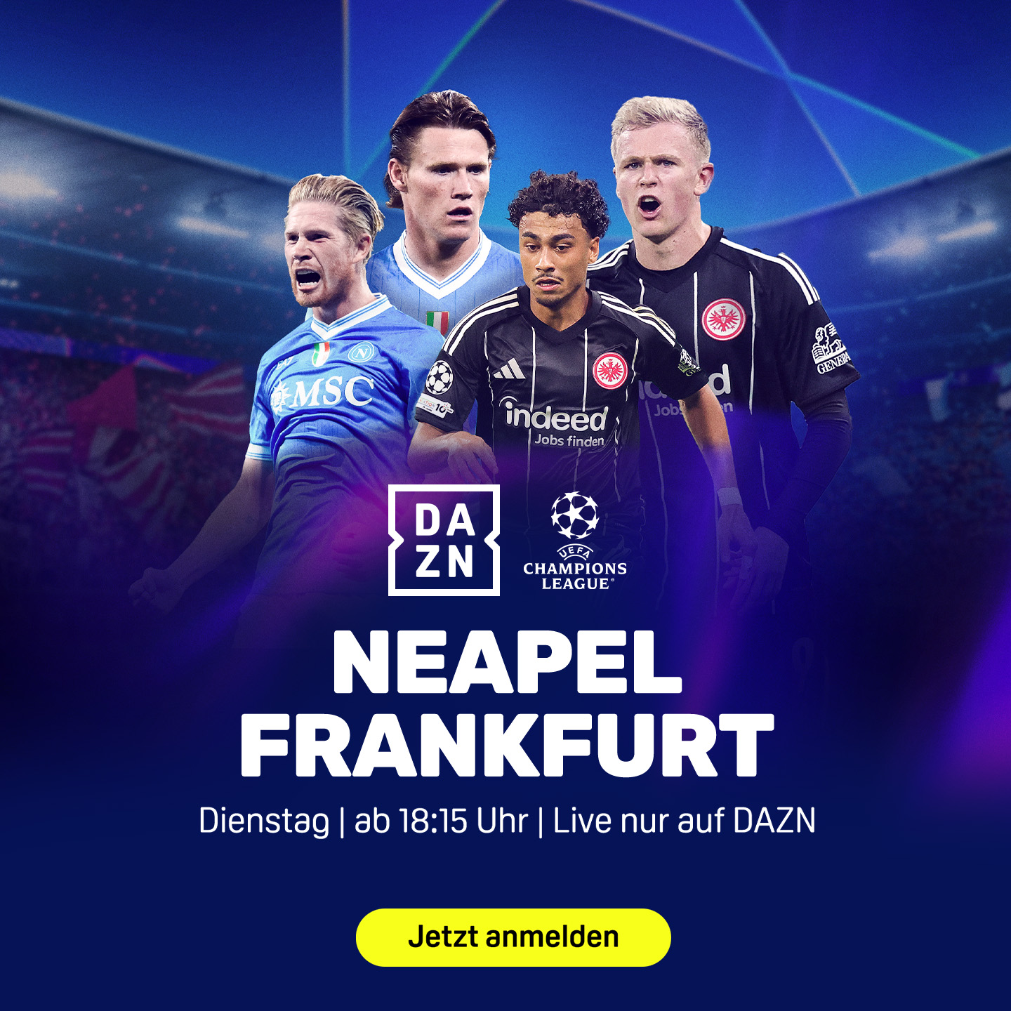 SSC Neapel Eintracht Frankfurt Champions League MD 4 Banner