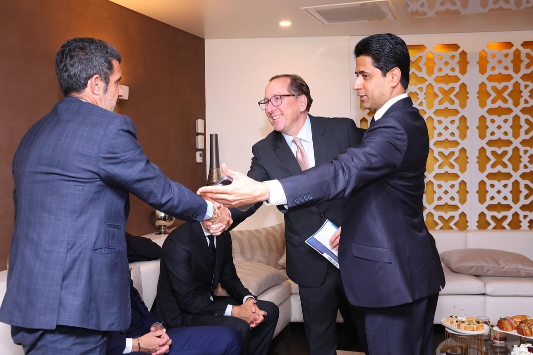 Textor con Al-Khelaifi